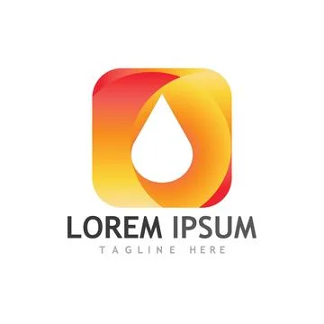 Water drop Logo Template vector Stock Illustration