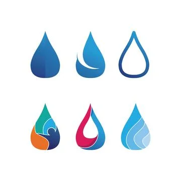 Water drop Logo Template vector illustration design Stock Illustration