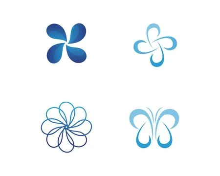 Water drop Logo Template vector illustration design 스톡 일러스트