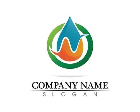 Water drop Logo Template vector illustration design 스톡 일러스트