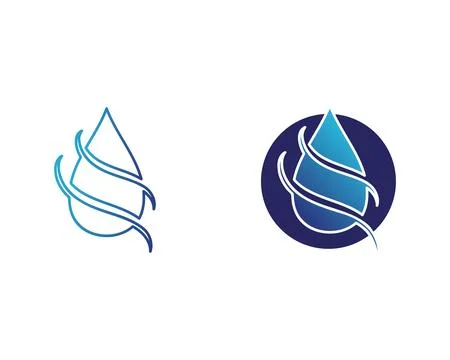 Water drop Logo Template vector illustration design 스톡 일러스트
