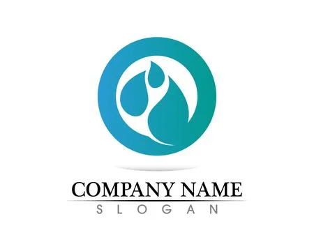 Water drop Logo Template vector illustration design 库存插图