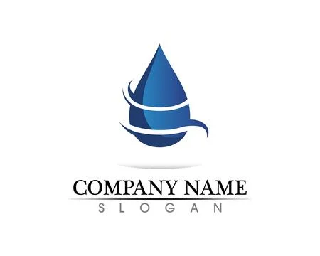 Water drop Logo Template vector illustration design Stock Illustration