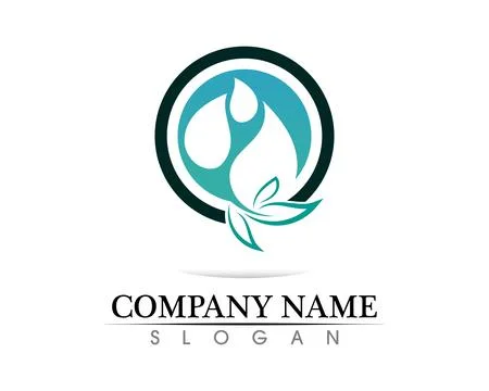 Water drop Logo Template vector illustration design Stock Illustration