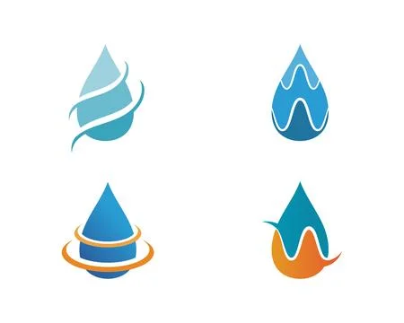 Water drop Logo Template vector illustration design 스톡 일러스트