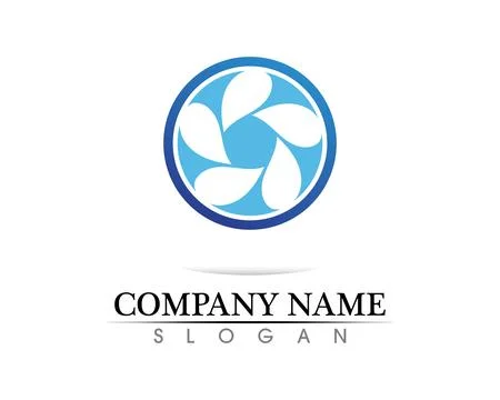 Water drop Logo Template vector illustration design Illustrazione stock