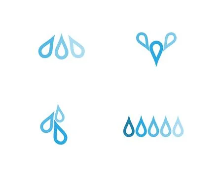 Water drop Logo Template vector illustration design 스톡 일러스트