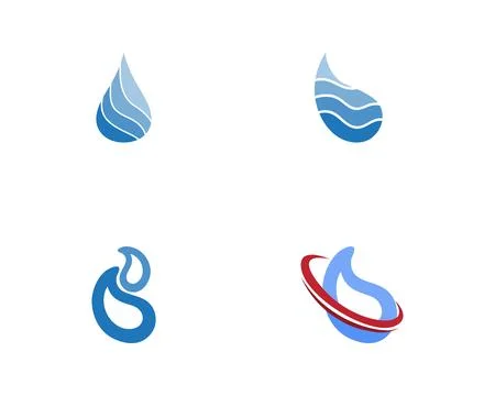 Water drop Logo Template vector illustration design 스톡 일러스트