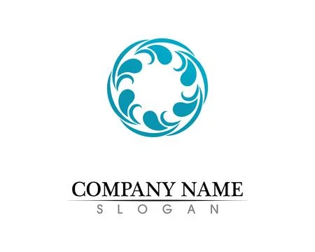 Water drop Logo Template vector illustration design 스톡 일러스트