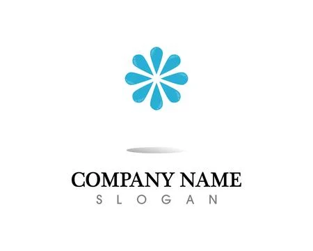 Water drop Logo Template vector illustration design イラスト素材