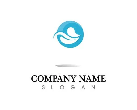Water drop Logo Template vector illustration design 스톡 일러스트