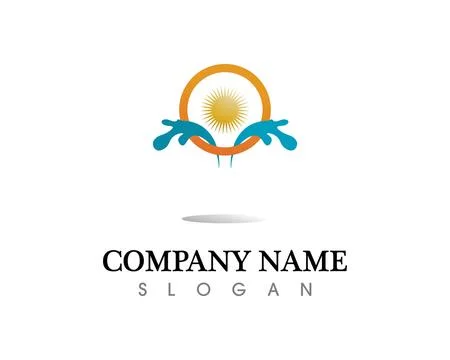 Water drop Logo Template vector illustration design Stock Illustration