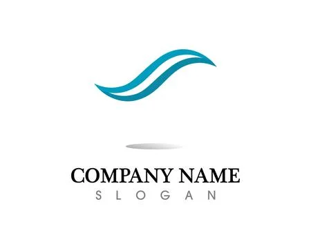 Water drop Logo Template vector illustration design Illustrazione stock