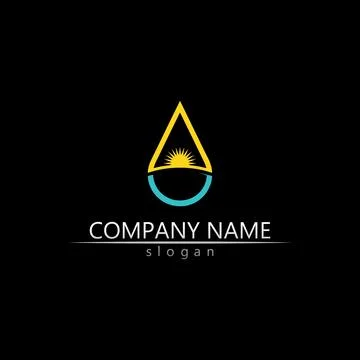 Water drop Logo Template vector 스톡 일러스트