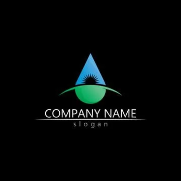 Water drop Logo Template vector Stock Illustration