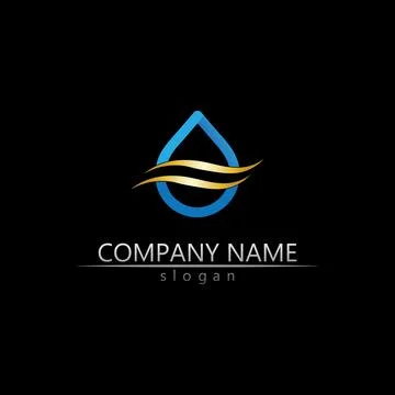 Water drop Logo Template vector Stock Illustration