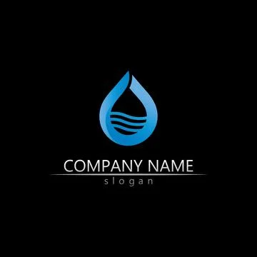 Water drop Logo Template vector Stock Illustration