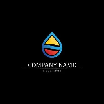 Water drop Logo Template vector Stock Illustration