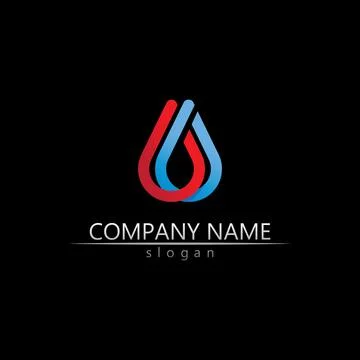 Water drop Logo Template vector Stock Illustration