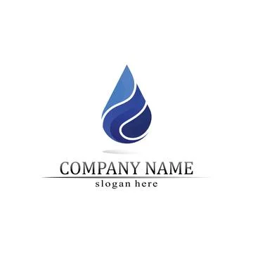 Water drop Logo Template vector Stock Illustration