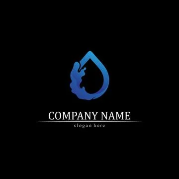 Water drop Logo Template vector Stock Illustration