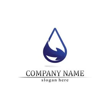 Water drop Logo Template vector Stock Illustration