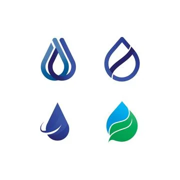 Water drop Logo Template vector Stock Illustration