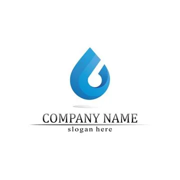 Water drop Logo Template vector Stock Illustration