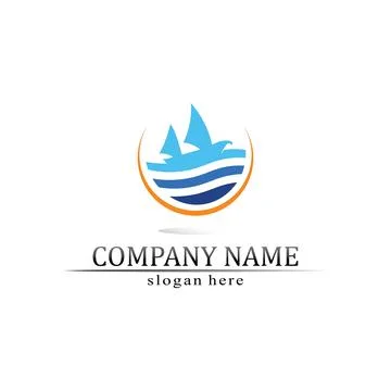 Water drop Logo Template vector 스톡 일러스트