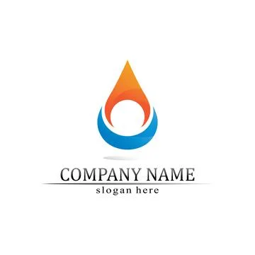 Water drop Logo Template vector Stock Illustration