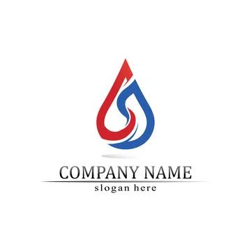 Water drop Logo Template vector Stock Illustration