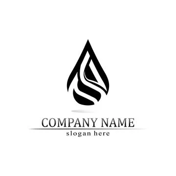 Water drop Logo Template vector Stock Illustration