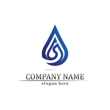 Water drop Logo Template vector イラスト素材