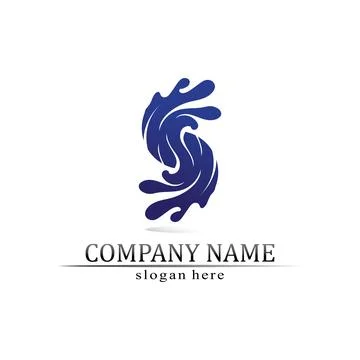 Water drop Logo Template vector 스톡 일러스트
