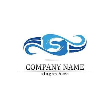 Water drop Logo Template vector 스톡 일러스트