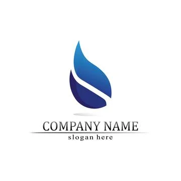 Water drop Logo Template vector 스톡 일러스트