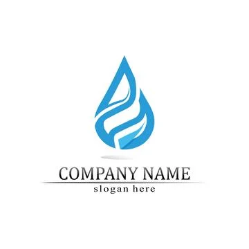 Water drop Logo Template vector Stock Illustration