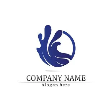 Water drop Logo Template vector 스톡 일러스트