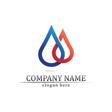 Water drop Logo Template vector Stock Illustration