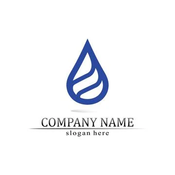 Water drop Logo Template vector 스톡 일러스트