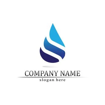 Water drop Logo Template vector イラスト素材