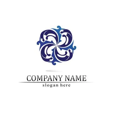 Water drop Logo Template vector Stock Illustration