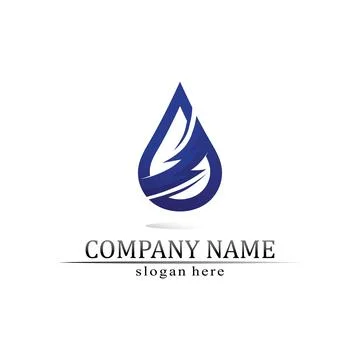 Water drop Logo Template vector Stock Illustration