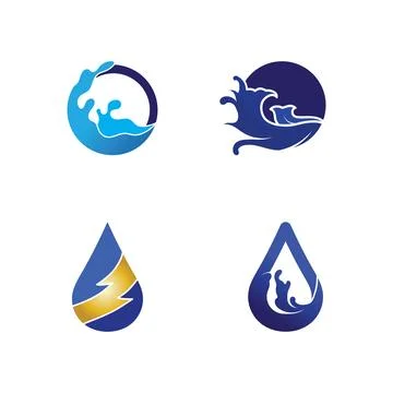 Water drop Logo Template vector Stock Illustration