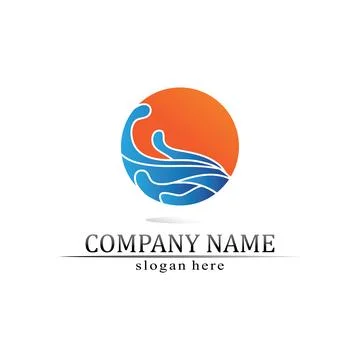 Water drop Logo Template vector 스톡 일러스트
