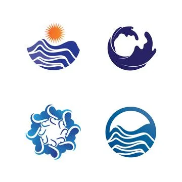 Water drop Logo Template vector イラスト素材