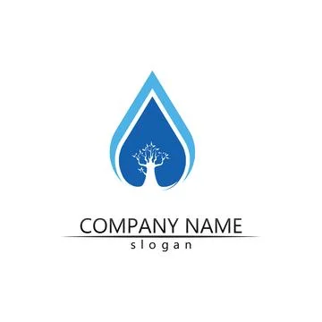 Water drop Logo Template vector イラスト素材
