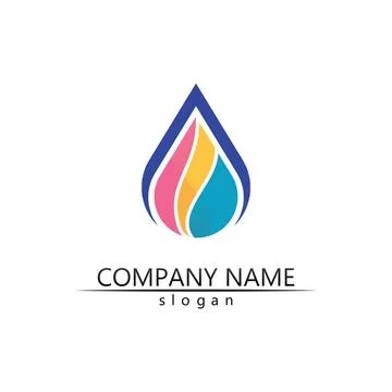 Water drop Logo Template vector Stock Illustration