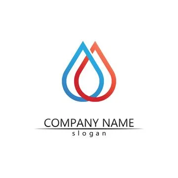 Water drop Logo Template vector Stock Illustration