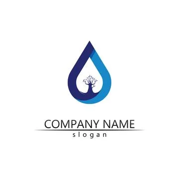 Water drop Logo Template vector 스톡 일러스트